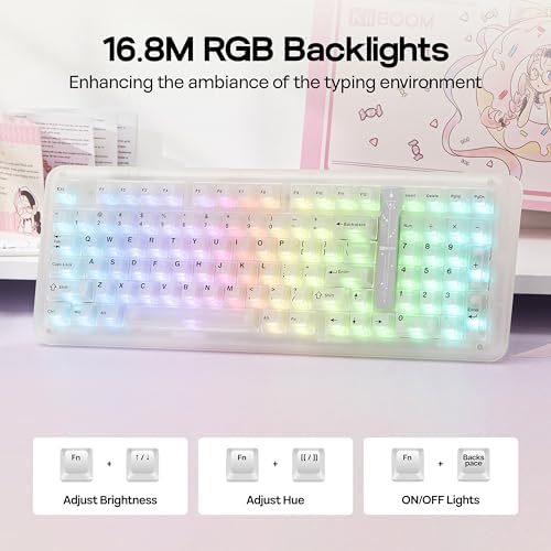 KiiBoom Phantom98 Lite 96% Wireless Mechanical Gaming Keyboard, VIA Custom