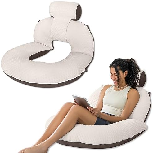 INSEN Reading Pillow, Back Pillow for Sitting in Bed and Couch, Gaming Pillow for Adults, Sit Up Support for Bed