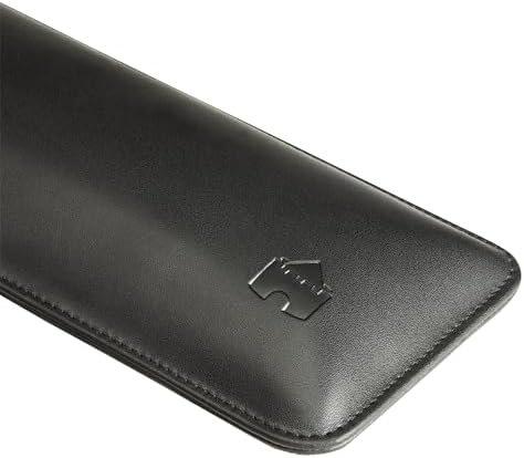 Bailey Compact by Castle - Wrist Rest for Keyboards with Around 61 Keys - Leather Ergonomic Computer Extra Firm Keyboard Wrist Support for Typists, Gaming, Heavy Office Use (Nightfall, Compact Size)