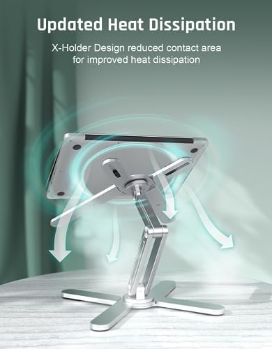 N86 2.0 Laptop Stand for Desk Adjustable Foldable 360 Rotating
