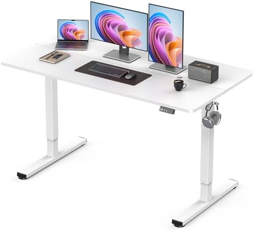 48" Large Electric Standing Desk Adjustable Height for Home Office