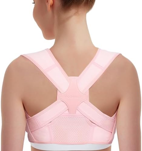 Vicorrect Posture Corrector for Women and Men: Adjustable Brace Straps for Upper Back Pain Relief and Shoulder Support