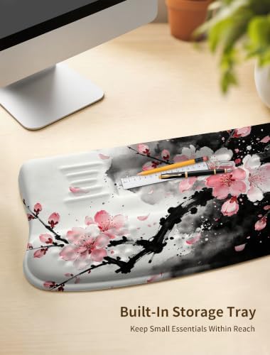 Ergonomic Keyboard Wrist Rest Pad with Wrist Support Ink Plum