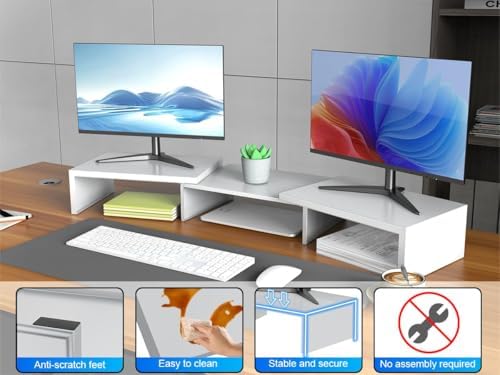 Dual Monitor Stand Riser