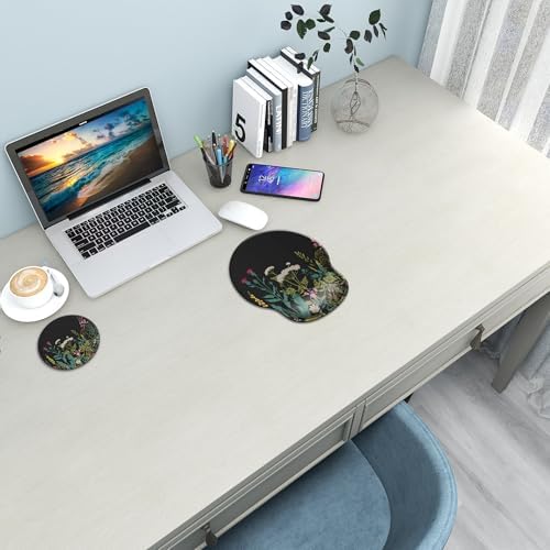Ergonomic Mouse Pad with Wrist Rest Support,Gel Mouse Pads for Desk