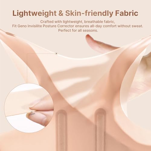 Fit Geno Invisilite Posture Corrector for Women Adjustable Upper Back Brace