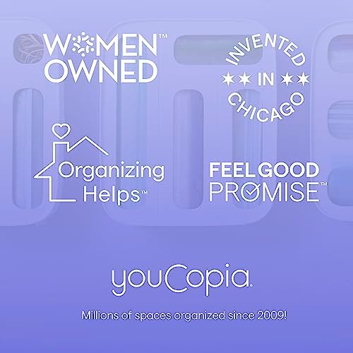 YouCopia DrawerFit® Sliding Drawer Bin, Expandable and Adjustable Kitchen Storage Organizer, Speckled White (Pack of 6)