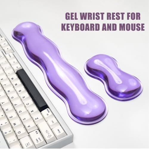 Gel Keyboard and Mouse Wrist Rest Set,Wrist Pad for Computer Keyboard