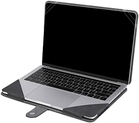 MOSISO PU Leather Sleeve Case Compatible with MacBook Air 13.6 inch