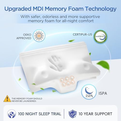Ergonomic Cervical Neck Pillow for Neck Pain Relief