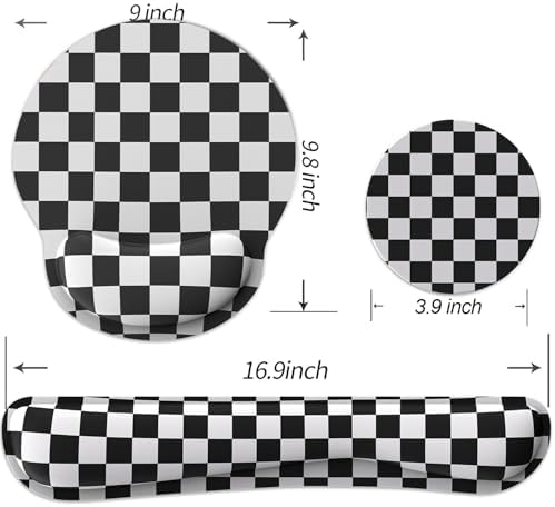 Ergonomic Mouse Pad with Wrist Rest and Keyboard Wrist Rest, Mousepad