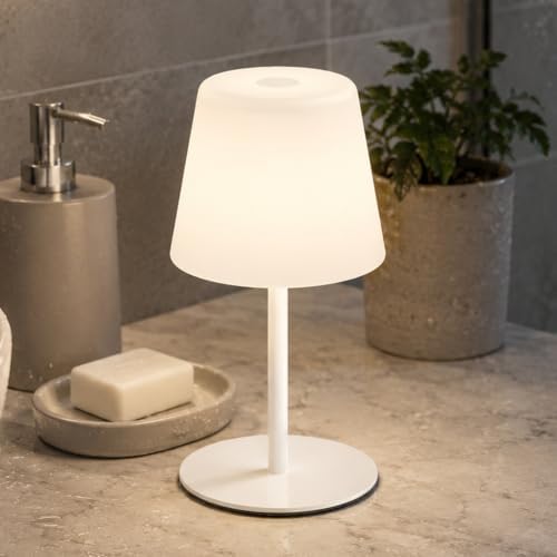 Shower Lamp Rechargeable Waterproof Lamp, Cordless Table Lamp for Bathroom
