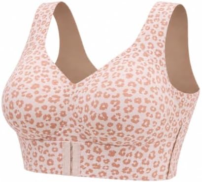 Posture Bra for Women Cross Back Front Closure Wireless Posture Support Bra
