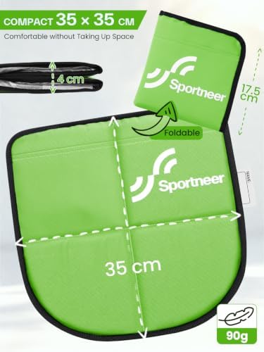 Sportneer Sitting Pad, Ultra-Light Waterproof Folding Seat Cushion for Kids, Compact Camping Mat for Backpacking, Hiking, Picnic & Bleachers