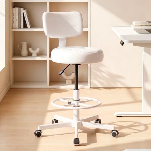 Drafting Chair with Backrest, Tall Desk Chair for Standing Desk