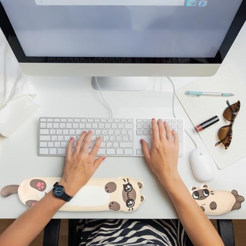 Keyboard Wrist Rest and Mouse Pad Set, Wrist Rest for Keyboard and Mouse