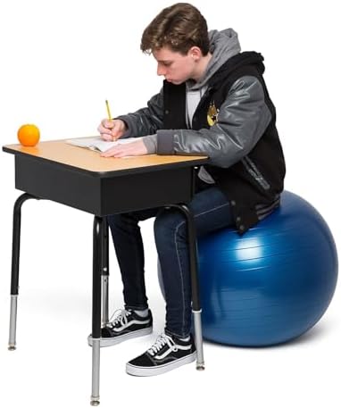 Bouncyband Balance Ball – Create Flexible Seating to Improve Focus at School, Office, or Home with This No-Roll Weighted Ball
