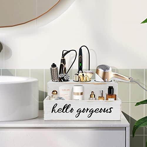 UNISTYLE Hair Dryer Holder Countertop Hair Tool Blow Dryer Holder, Hair Accessories Organizer for Bathroom Decor Supplies Storage and Vanity Caddy for Styling Accessories