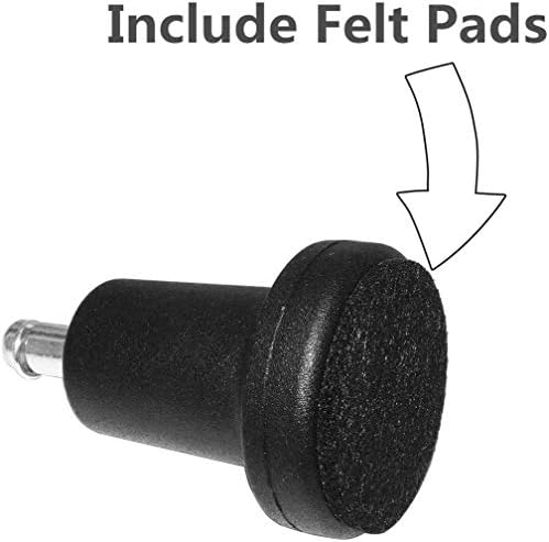 Bell Glides Replacement Office Chair Feet High Profile Wheel Stopper 5 Pack