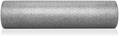 Philosophy Gym 24" High-Density Foam Roller for Exercise, Massage, Muscle Recovery - Round, Gray