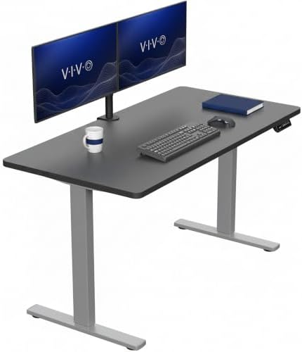 VIVO Black 55 x 28 in Standing Desk, DESK-KIT-1G55B