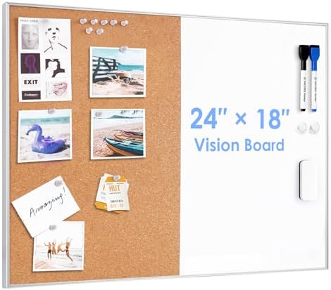 ARCOBIS Cork Board White Board Combo