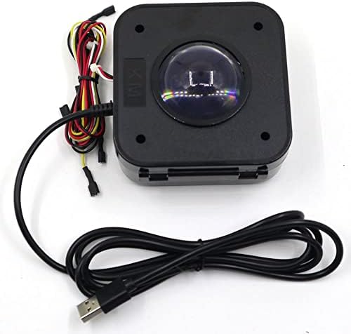 USB Arcade Game Trackball Mouse Illuminated LED Round 4.5cm USB Connector Screws