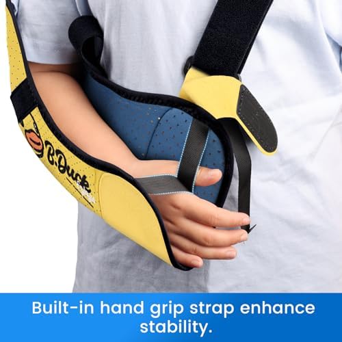 Velpeau Pediatric Arm Sling Shoulder Immobilizer for Kids, Yellow Right 2XS