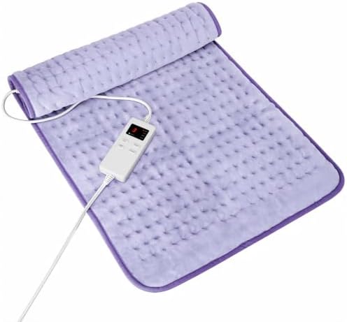 Electric Heating Pad for Back & Period, 6 Heat Settings Auto Off