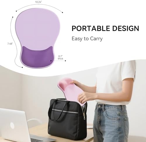 Ergonomic Mouse Pad with Wrist Rest Cute Mousepad Wrist Support