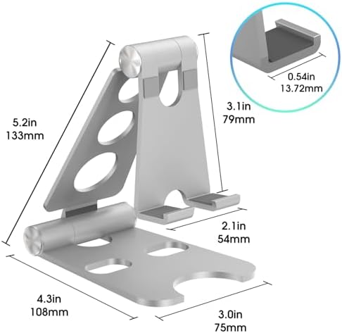 Kado Aluminum Alloy Tablet Stand for Portable Monitor, Foldable iPad Stand