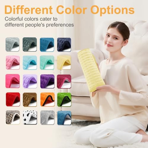 Heating Pad,Electric Heating Pads,Heating Pad for Back,Yellow,24x12 Inch