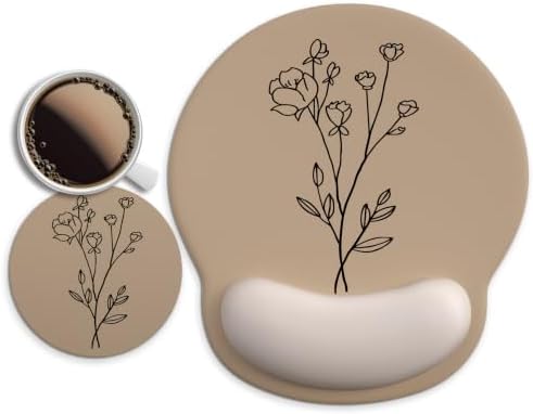 Ergonomic Mouse Pad with Wrist Rest Support,Gel Mouse Pads for Desk