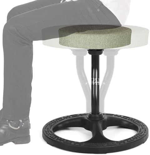 ADHD Chair for Kids, Yoga Chairs for Adults, Wobble Stool Active Flexible Seating Desk Chair with Non-Slip Base and Washable Seat Cover for Stability, Balance, Yoga, Office, School, Classroom