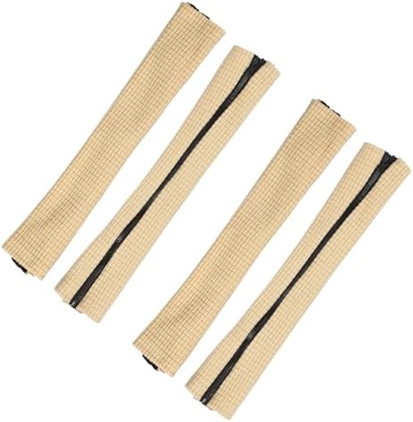 PATIKIL 18x4.3 in Office Chair Armrest Covers, 2 Pair Office Chair Arm Covers Long Computer Chairs Arm Rest Cover with Zipper Removable Rest Slipcover Hand Rest Protector, Beige