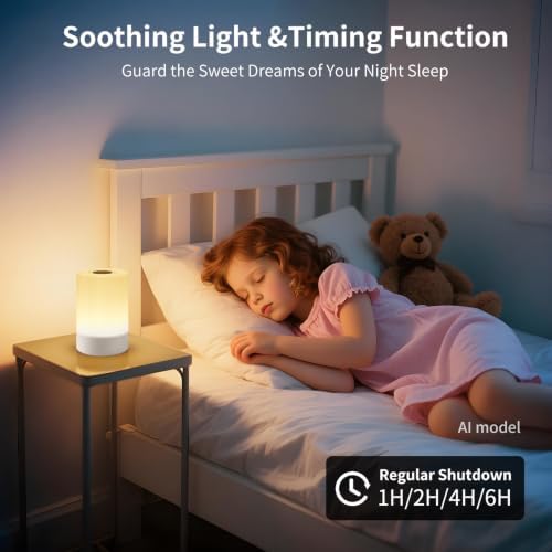 Rechargeable LED Night Light, Touch Bedside Table Lamp