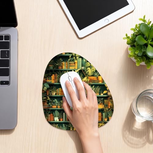 Water Drop Mouse Pad 7.3x8in Non-Slip for Laptop, Cute Cat
