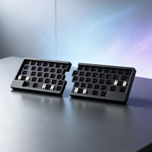 YMDK WHKB Wireless Split Mechanical Keyboard, 2.4G Ergonomic Split Hot Swap Keyboard, Programmable Vial Gaming Keyboard Kit