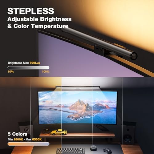 Douxlife Monitor Light Bar Eye-Care Computer Screen Lamp for Home Office