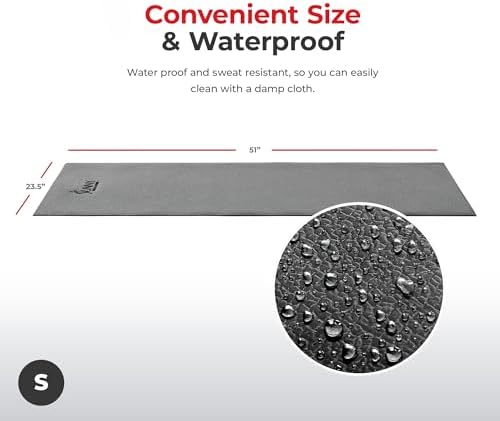 Sunny Health & Fitness Equipment Mats, Home Gym Floor Protection, 4 Sizes