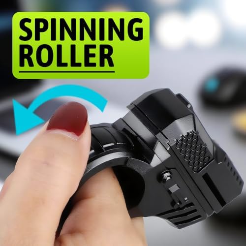 Fidget Spinner Toy Adults & Teen Plastic Fidgets Magnetic Slider Spinner Chain Ring Cool Gadget Roller Office Desk Toy 5 in 1 Stress Relief Sensory Item for Autism ADHD Anxiety Stocking Stuffers Men
