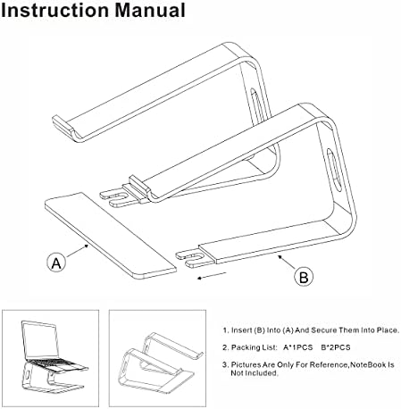 Laptop Stand,Ergonomic Aluminum Laptop Mount Computer Stand,Detachable Laptop Riser,Notebook Holder Stand,All 10-17.3" Laptops (Sky Blue)