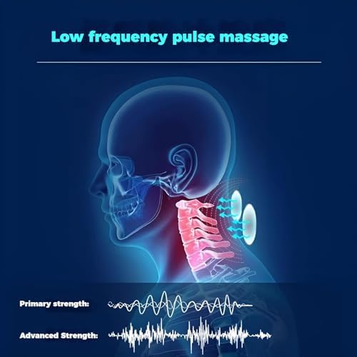 Multifunctional Cervical Traction Device, Electric Neck Stretcher, Dynamic Neck Stretching Function, Electrotherapy And Heat Therapy To Relieve Neck Pain, 3 Massage Modes For Home Use (White)