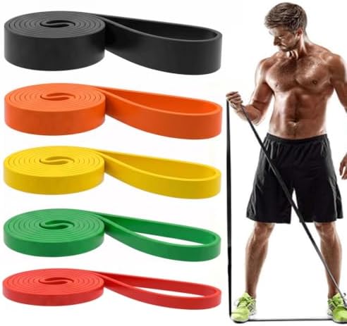 Resistance Bands, Pull Up Assist Bands - Workout Bands, Eexercise Bands, Long Resistance Bands Set for Working Out, Fitness, Training, Physical Therapy for Men Women