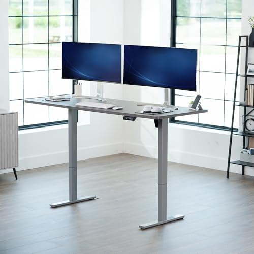 VIVO Dark Gray 71 x 30 in Standing Desk, DESK-KIT-1G7G