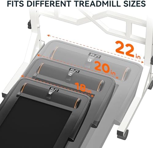 Oransail Small Standing Desk with Wheels, 29.5-45.3 Inch Adjustable Height
