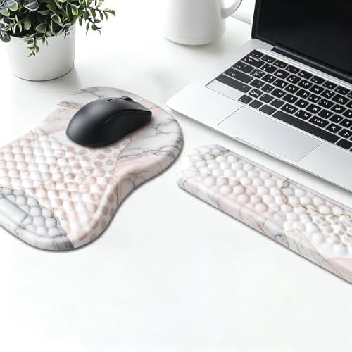 Ergonomic Mouse Pad Wrist Support and Keyboard Wrist Rest