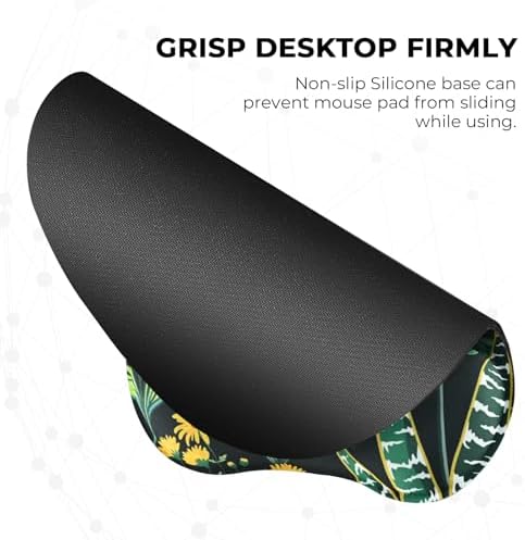 EooCoo Ergonomic Mouse Pad with Wrist Rest, Memory Foam Support Mousepad