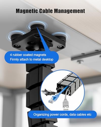 Under Desk Vertebrae Cable Management Spine Fit for Sit Stand Desk