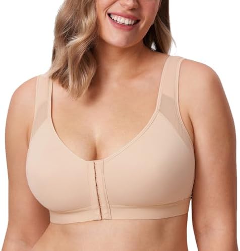 DELIMIRA Women's Front Closure Posture Support Bras